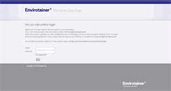 Desktop Screenshot of dryice.envirotainer.com